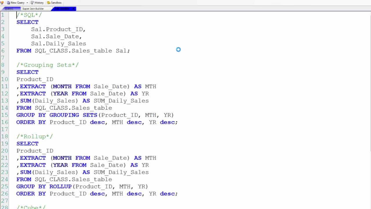 Getting Grouping Sets Inside Nexus
