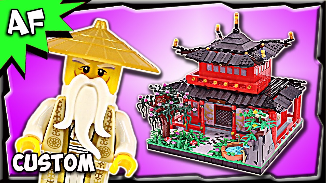 Custom Lego Ninjago TEMPLE of MASTER WU MOC Stop Motion Build Review