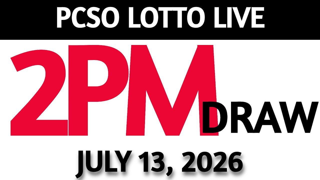 Lotto Result Today 2pm Draw July 13, 2026 Swertres Ez2  PCSO LIVE