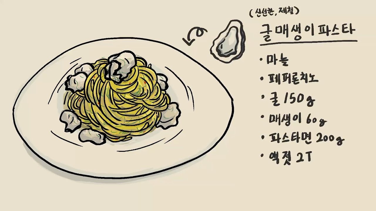 굴 매생이 파스타 | 겨울 바다 향기를 담아