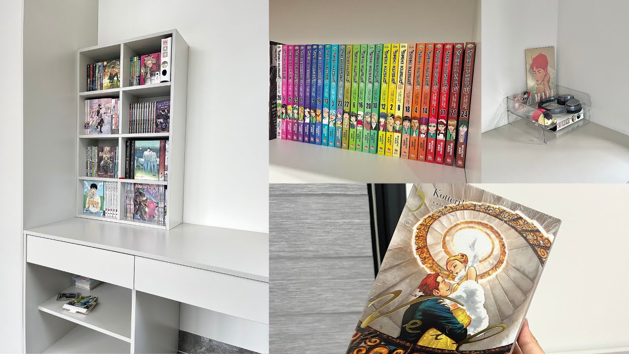 Desk decor • unboxing manga - veil, horimiya, saiki kusuo,…