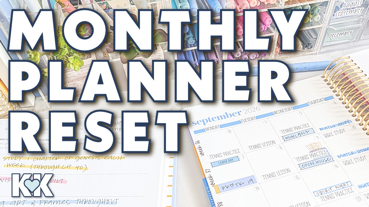 Erin Condren Functional Monthly Reset Goal Plan with Me & Add a Tending List to Vertical LifePlanner