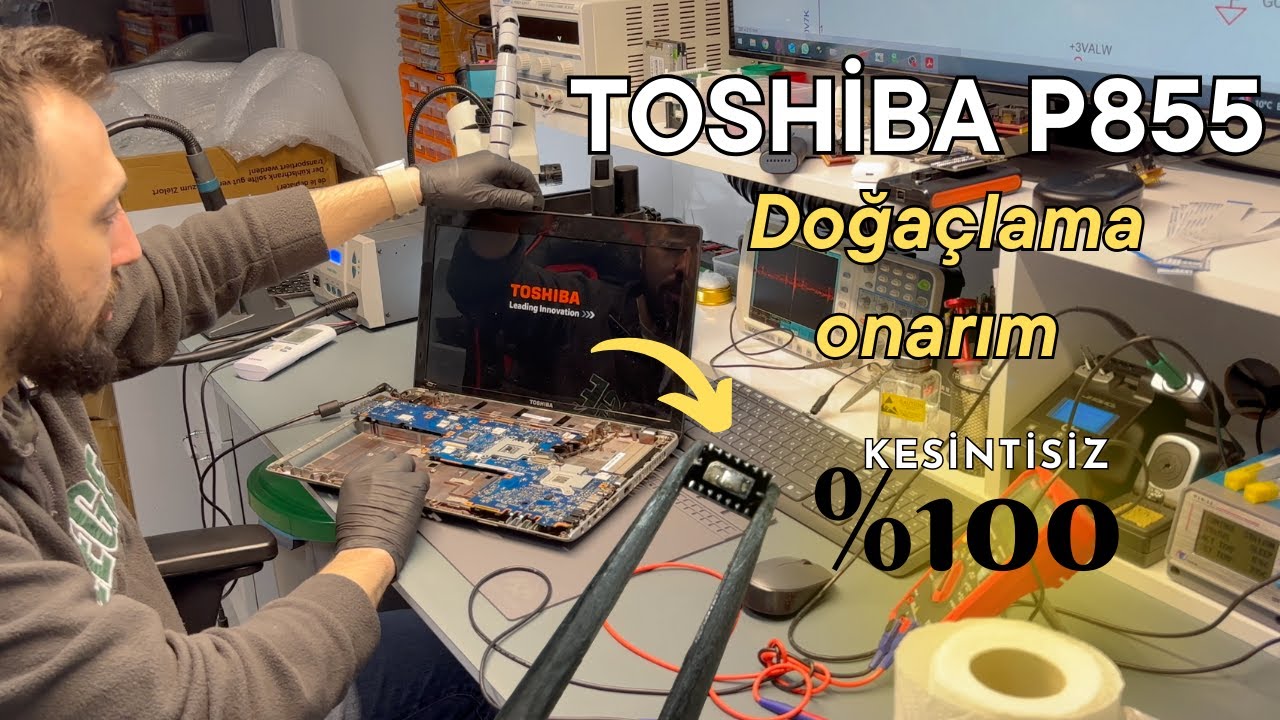 KESİNTİSİZ NOTEBOOK ONARIMI | TOSHİBA P855 START YOK !