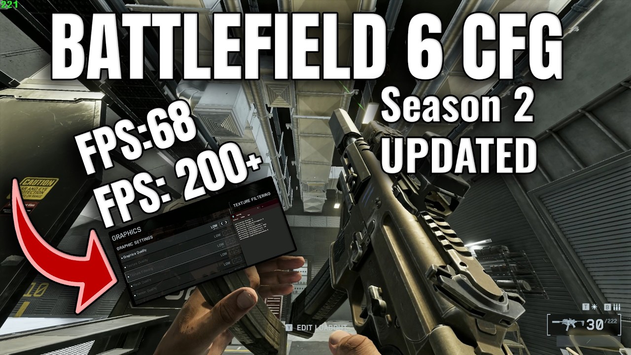 МОИ НАСТРОЙКИ BATTLEFIELD 6 | УВЕЛИЧЕНИЕ +++ FPS CFG #battlefiel6 #battlefield