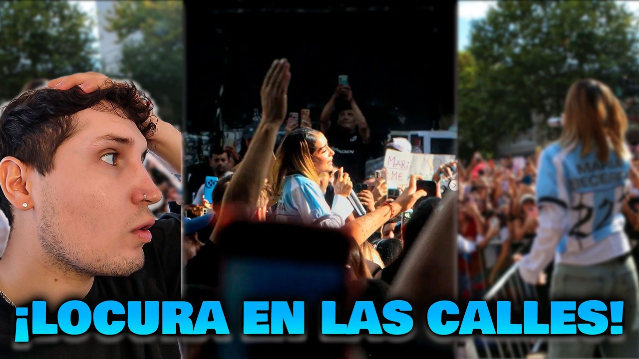 🔥 “¡MARIA BECERRA SORPRENDE CANTANDO EN LAS CALLES DE ARGENTINA! 😱🎤” RODRIWESTT REACCIONA