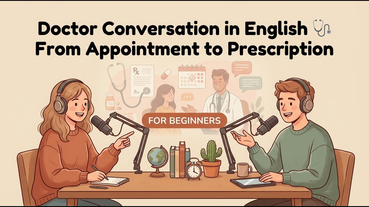 Doctor Conversation from Appointment to Prescription | English Podcast for Beginners