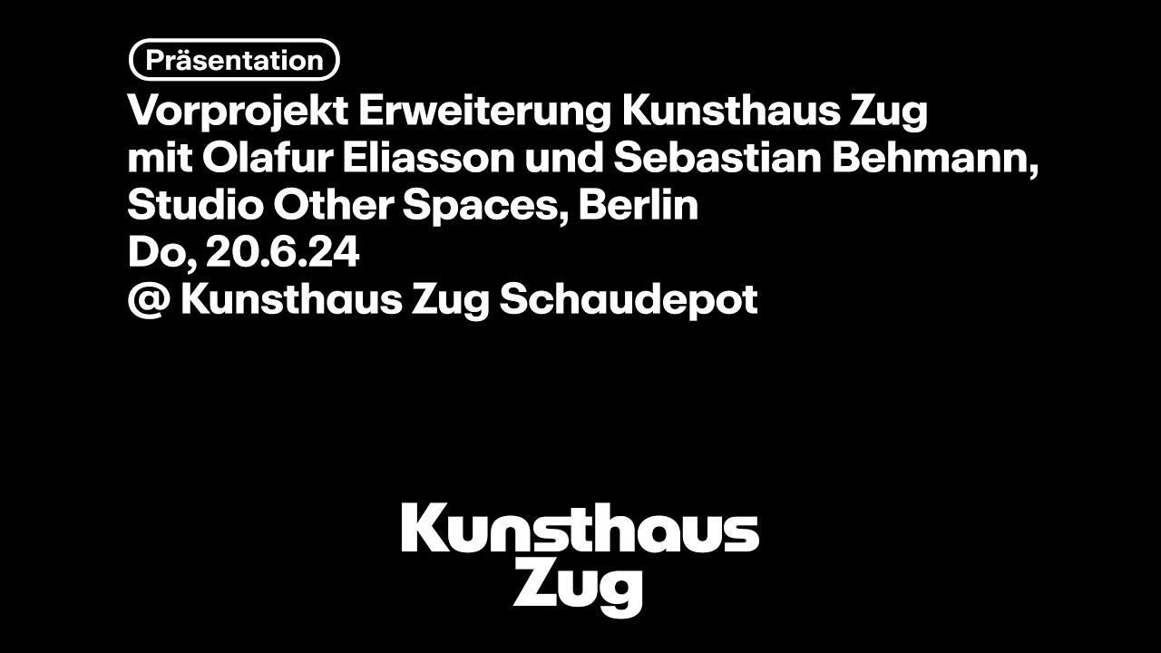 Pr&auml;sentation Vorprojekt Erweiterung Kunsthaus Zug, Do, 20.6.24 @ Kunsthaus Zug Schaudepot