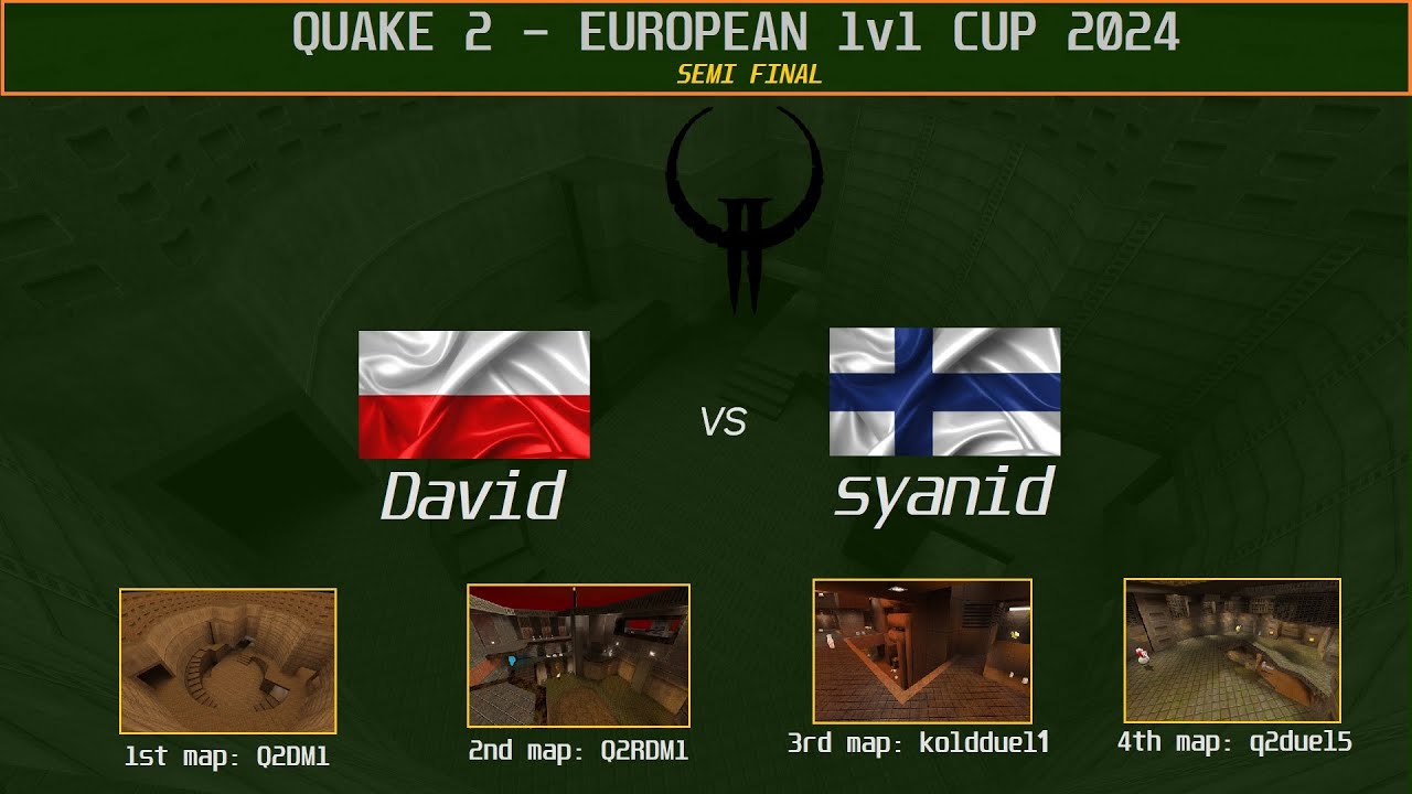 QUAKE 2 | European 1v1 Championship 2024 | David vs syanid | Semi Final