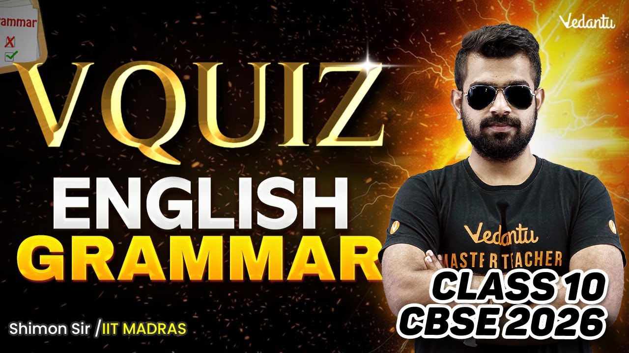 ENGLISH GRAMMAR | V Quiz | Class 10 | CBSE 2026🔥 Shimon Sir