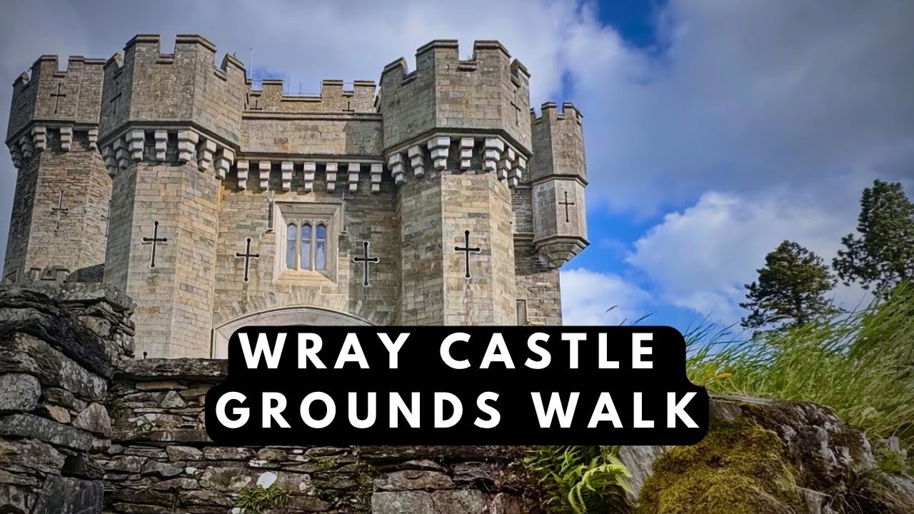 Exploring the Enchanting Wray Castle Grounds in the Lake District [4K, Music Only]