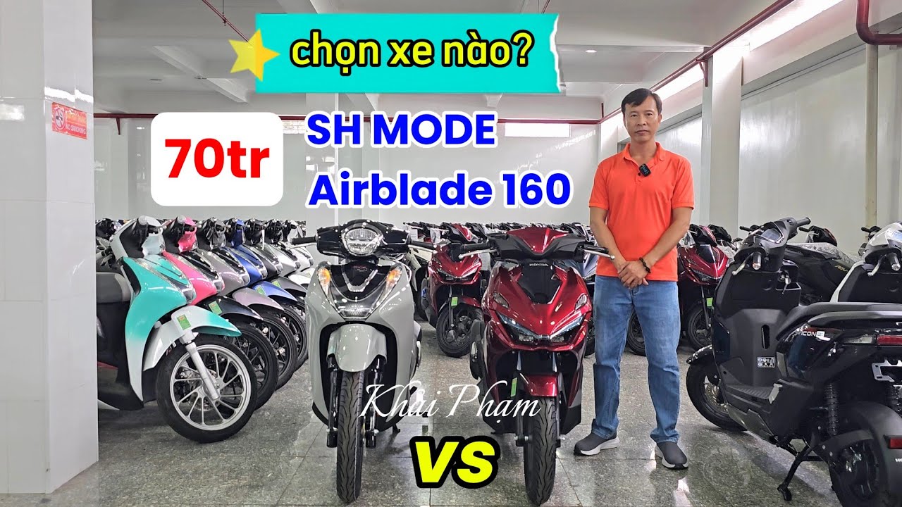 Tầm gi&aacute; 70tr: chọn SH MODE hay AIRBLADE 160? Khải Phạm #airblade #shmode #mode #125 #2026 #160 #xe 