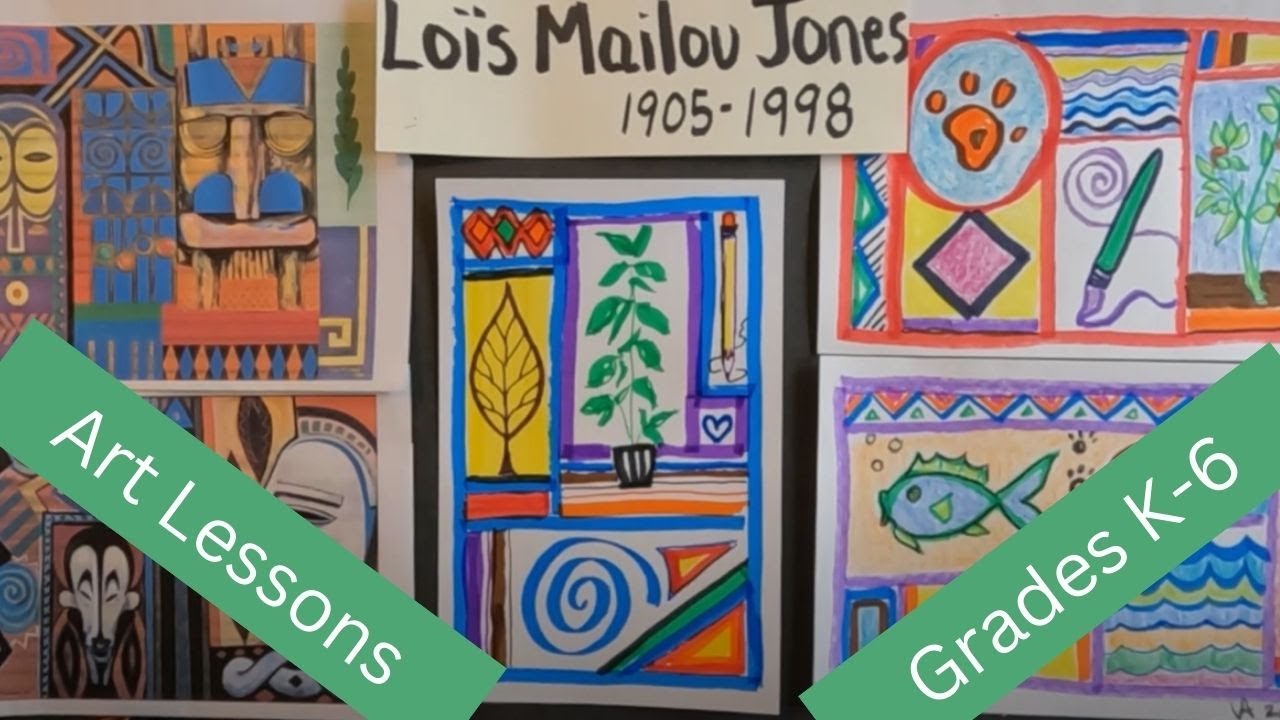 Kids Art Lessons - Art Inspired by Artist Lois Mailou Jones