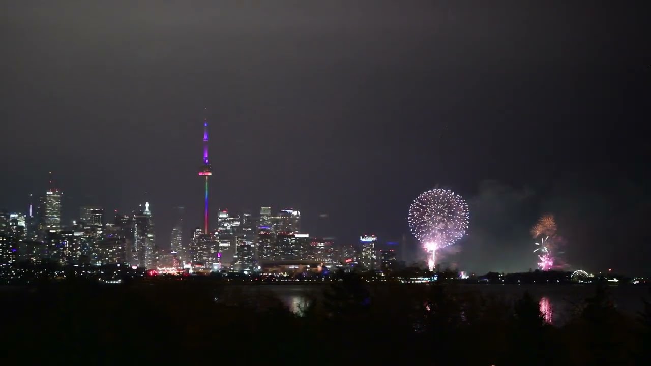 New Years 2023 Toronto Fireworks