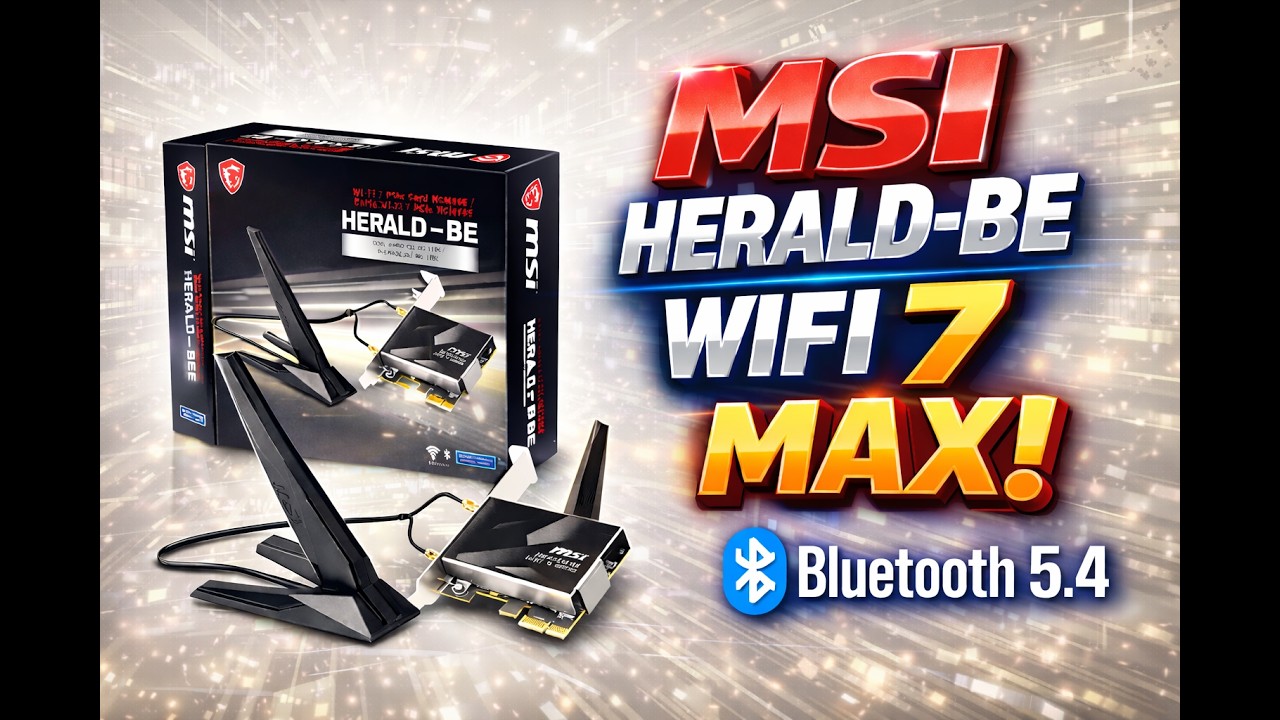 MSI HERALD-BE WIFI 7 MAX VALE A PENA? 🚀 WiFi 7 + Bluetooth 5.4 INSANO!