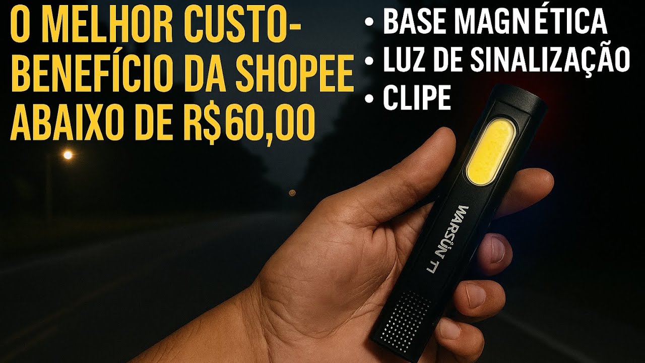 🔦 Warsun T7: Leve, Fina e Compacta! 💡 600 Lúmens e o Melhor Custo-Benefício pro seu EDC!