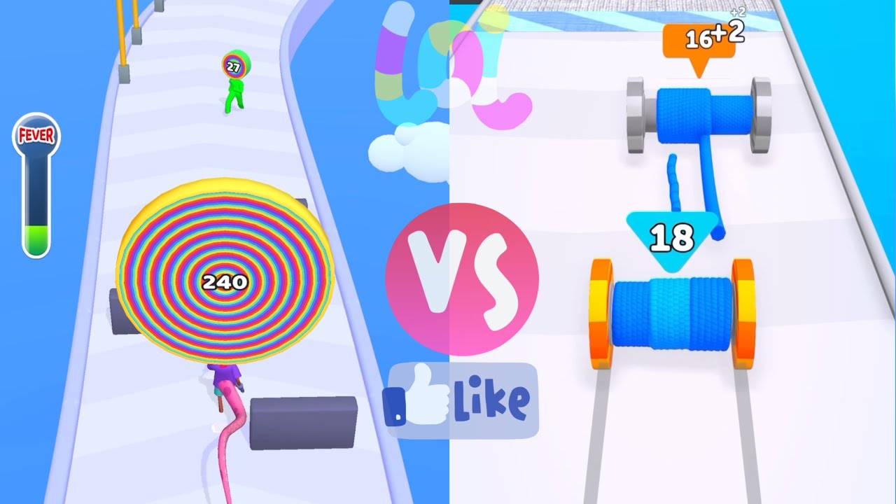 LAYER MAN VS SPOOL RUN  - All Levels Speed Run Gameplay iOS 