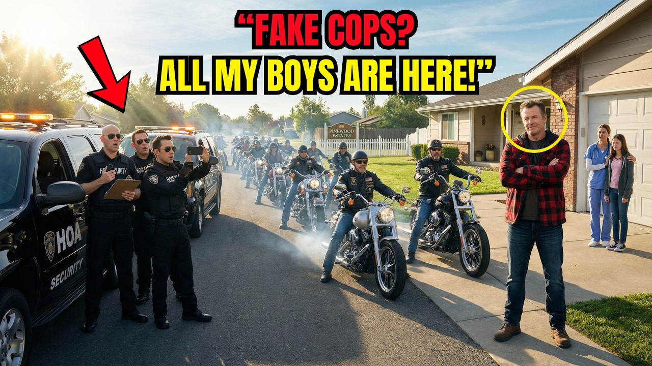 HOA Tried Intimidating Me with “Security” — They Scattered When the Harleys Rolled In
