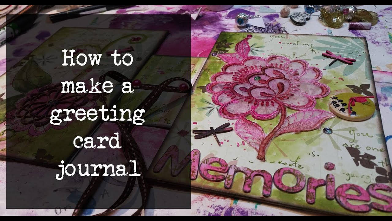 how to make a greeting card junk journal