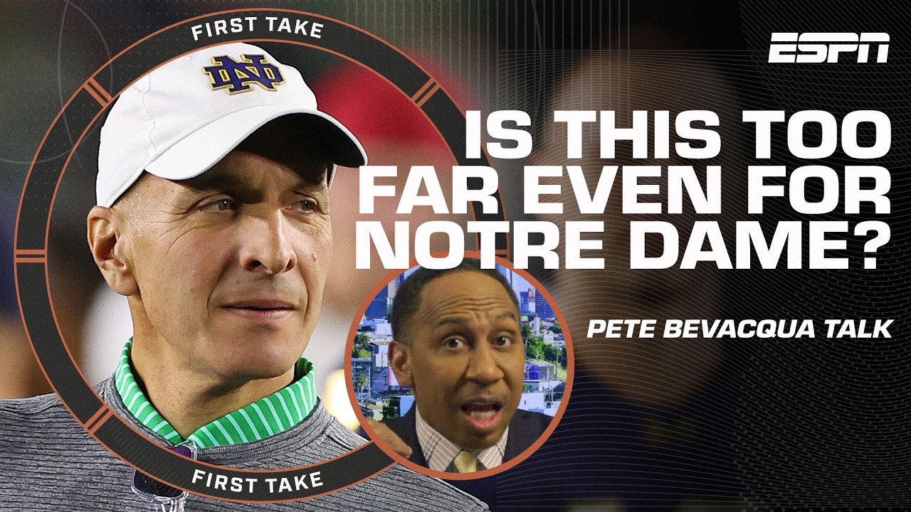 Stephen A. & Paul Finebaum are NOT BUYING Notre Dame AD's attack on the ACC 👀 | First Take