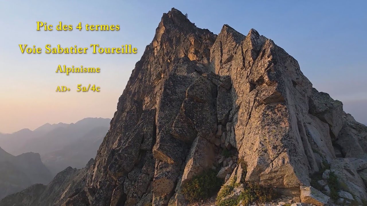 Pic des quatre termes,voie Sabatier Toureille.Aout 2025