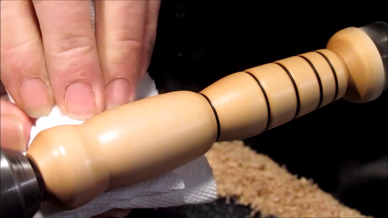 Wood Turning a Simple Bottle Opener (after a productive day)