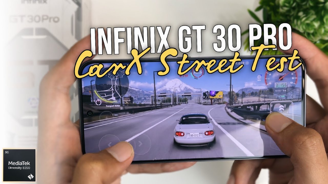 Infinix GT 30 Pro Mediatek Dimensity 8350 Ultimate Car X Street 60 Fps Gaming Test