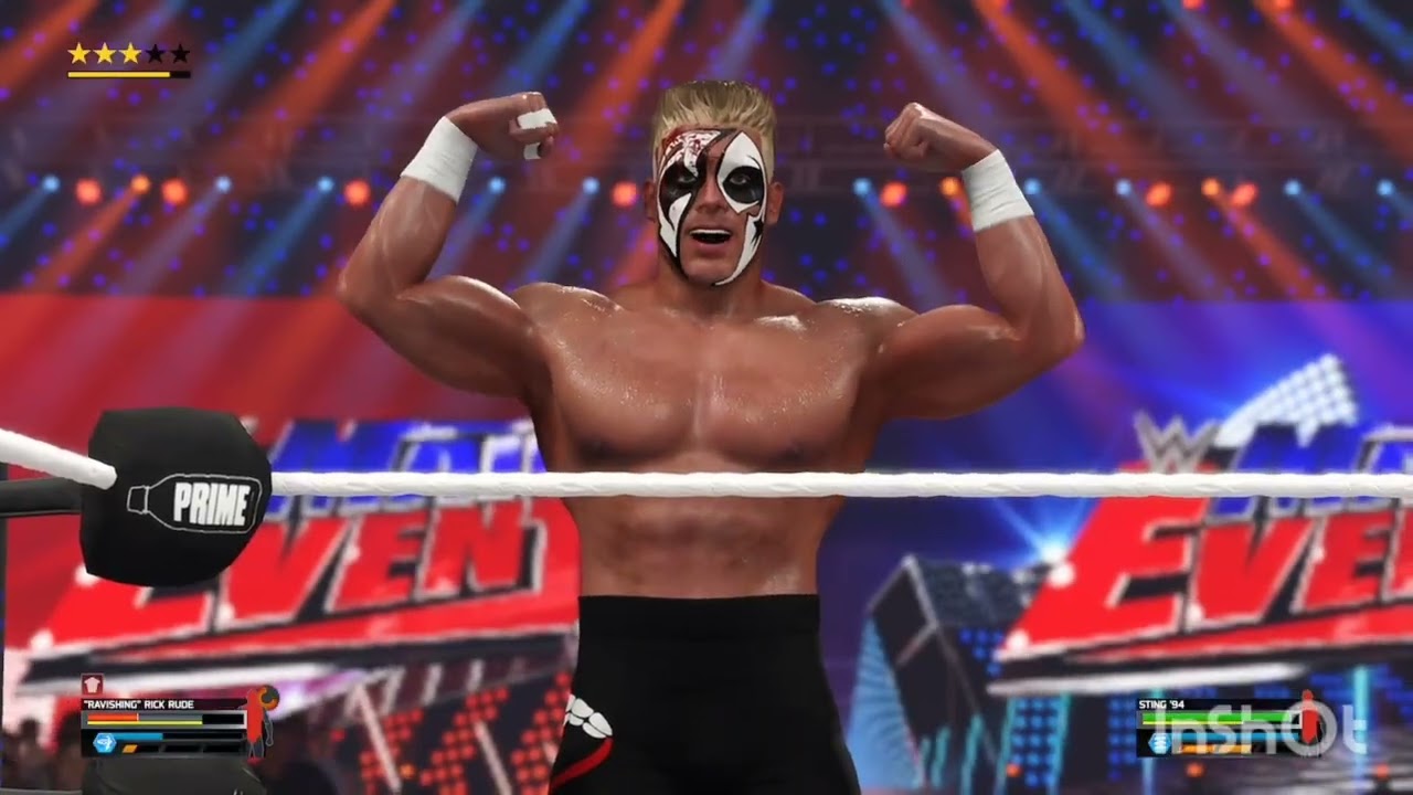 Sting vs. Rick Rude | WCW World Heavyweight Title | Main Event 