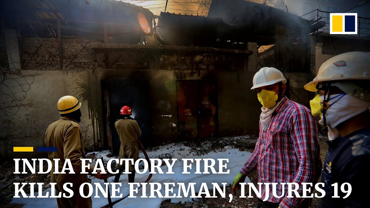 India battery factory blaze kills at least one firefighter and injures 19