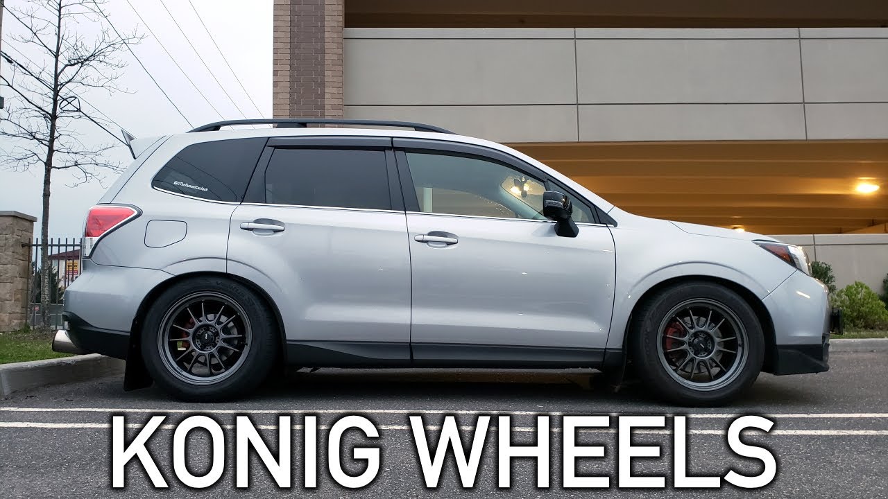 NEW PERFORMANCE WHEELS ON THE FORESTER XT! | KONIG HYPERGRAMS