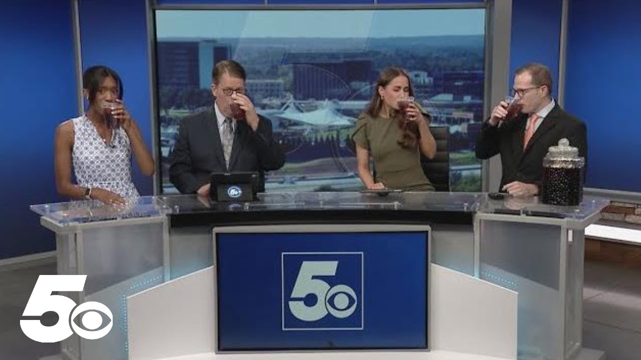 5NEWS Chief Meteorologist Skot Covert makes sun tea during blazing hot temperatures