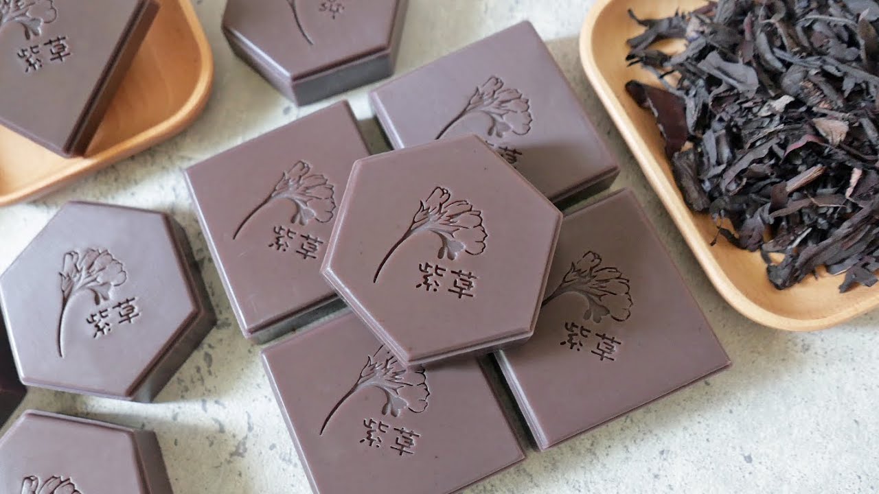 紫草根植萃皂 - gromwell root herbal soap making, extract from dried plants  - 手工皂