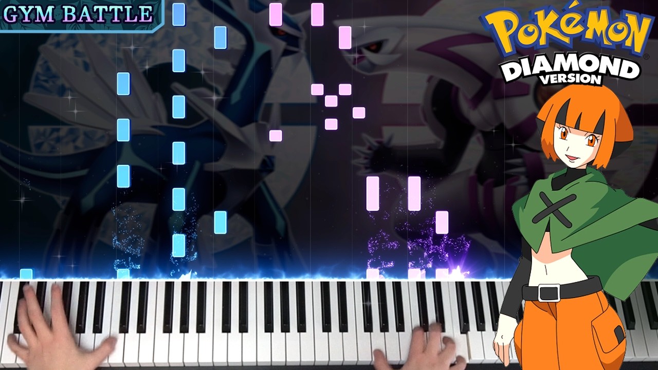 🎹 Pokémon Diamond & Pearl - Gym Leader Battle on Piano
