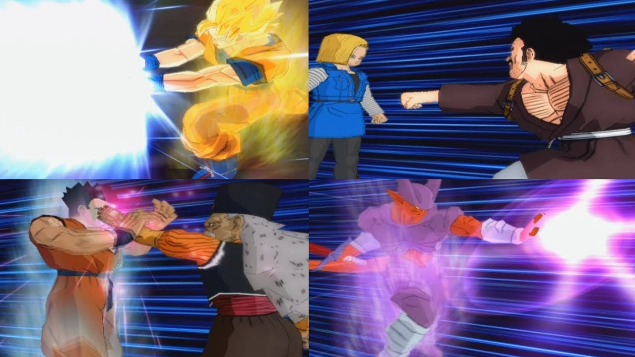 Dragon Ball Z Budokai Tenkaichi All Rush Attacks