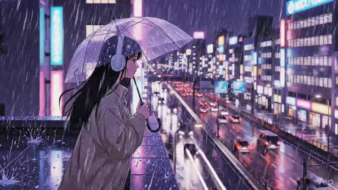 Rainy Night in Tokyo 🌧️ Lofi Beats for Study & Work