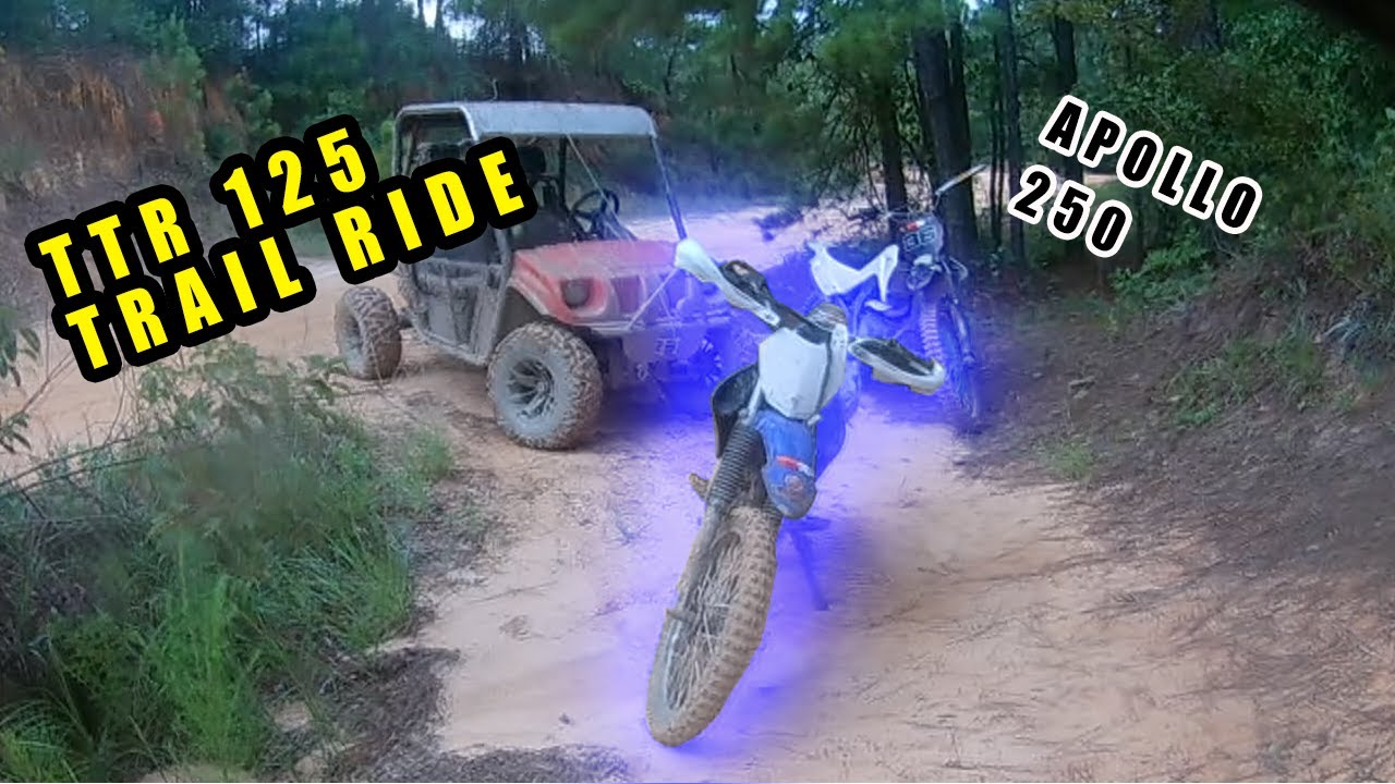 TTR 125 Trail Riding with Apollo 250