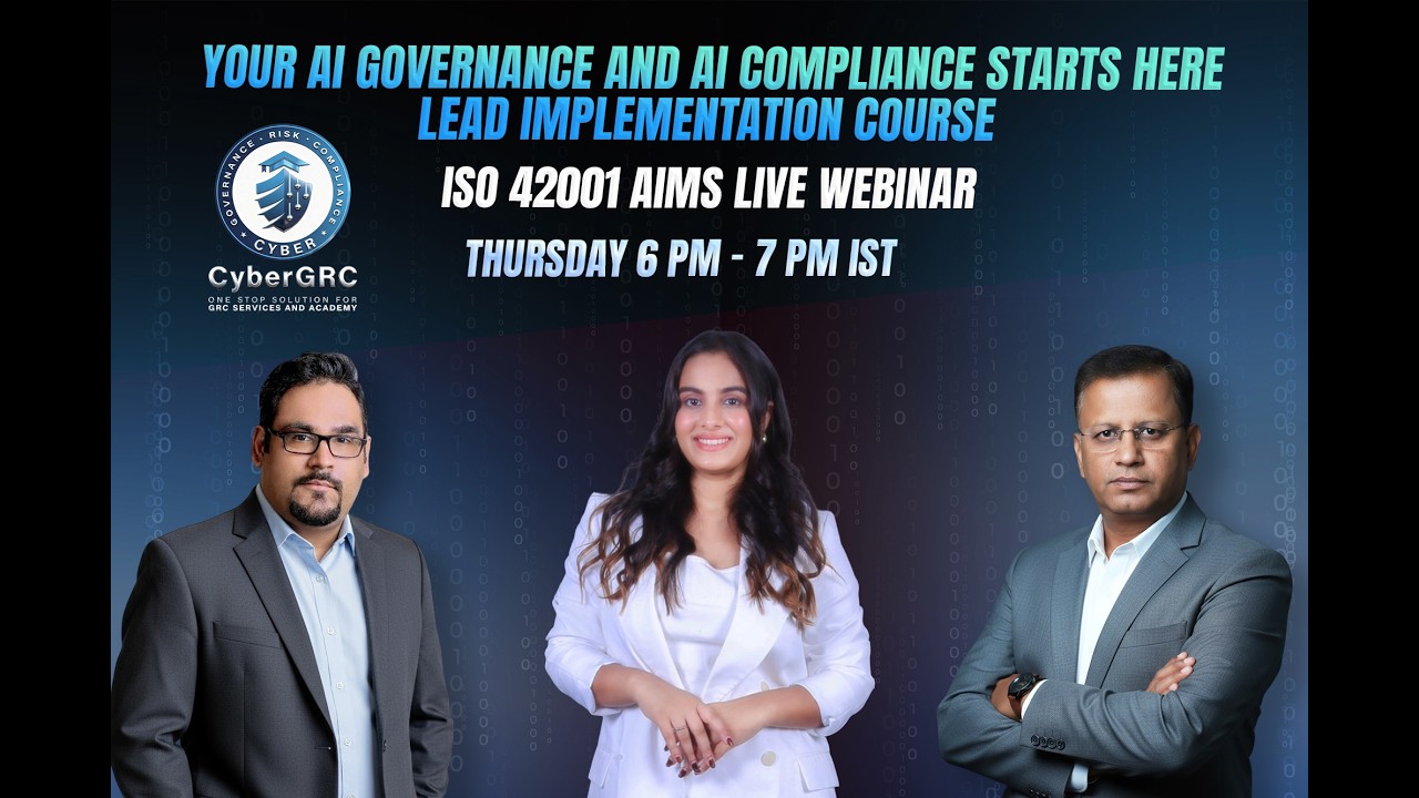 Your AI Governance and AI Compliance Starts Here | ISO 42001 AIMS Live Webinar