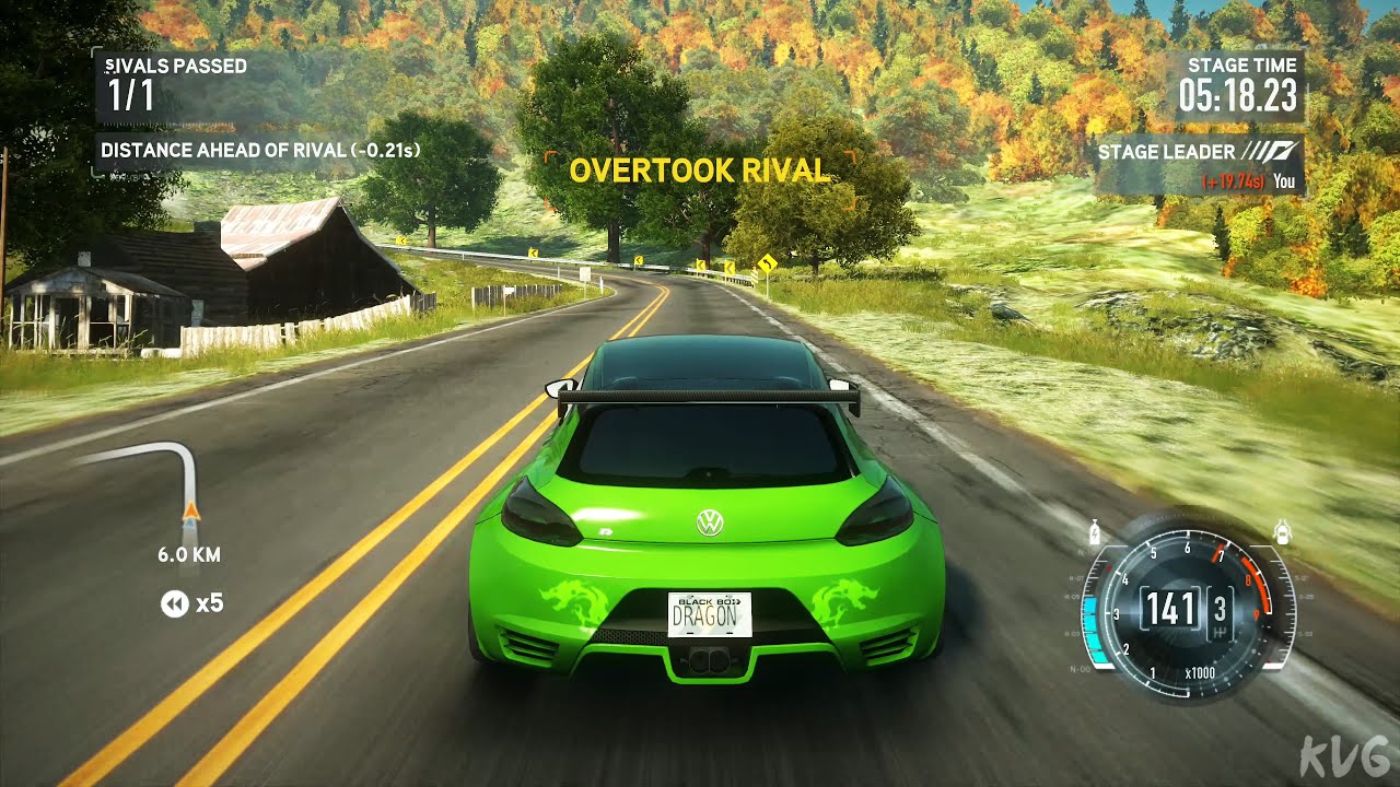 Need for Speed: The Run - Volkswagen Scirocco R (Signature Edition - Dragon) 2010 - Gameplay