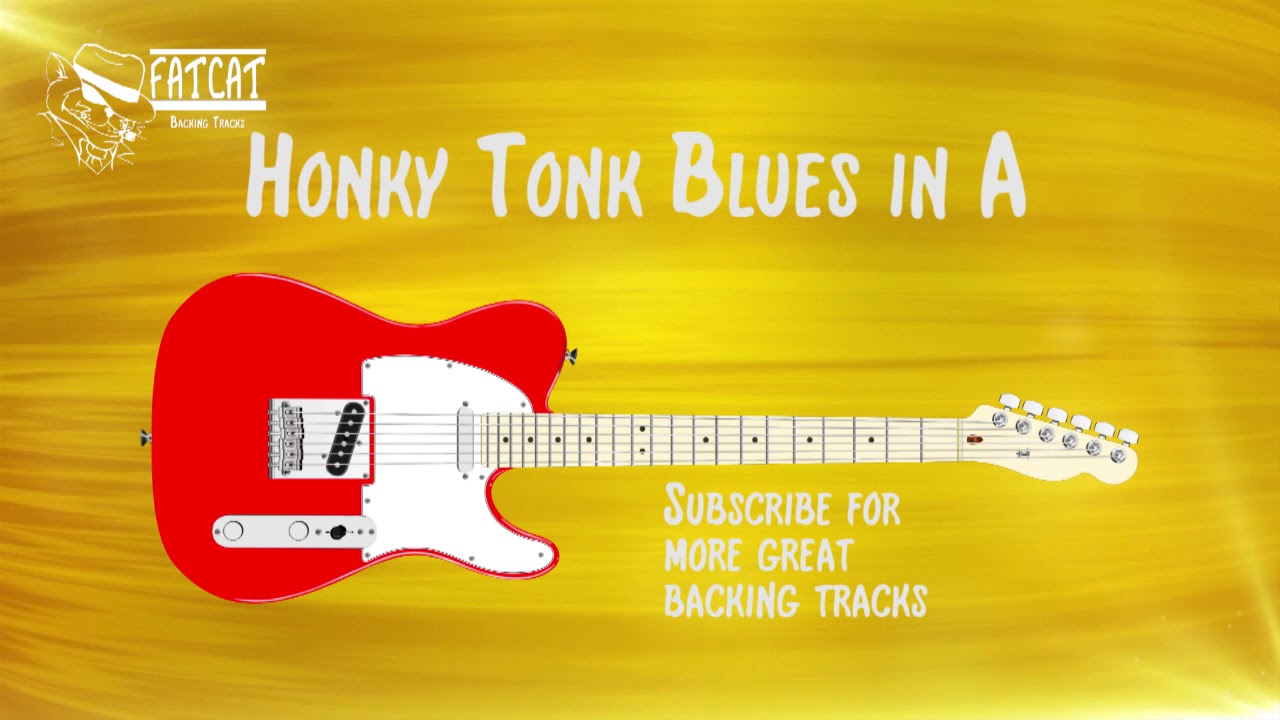 Honky Tonk Blues Backing Track in A