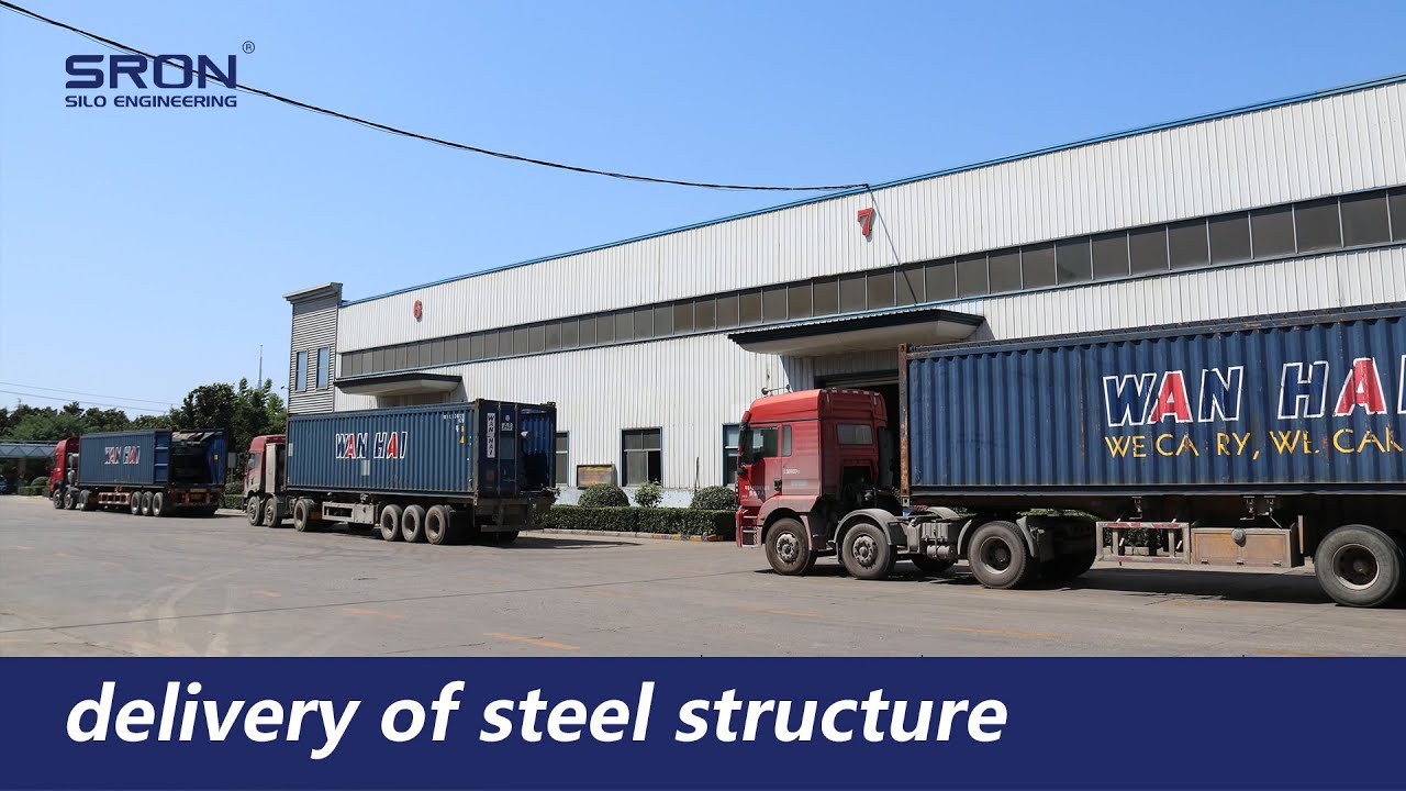 Steel structure delivery record | SRON Silo Engineering