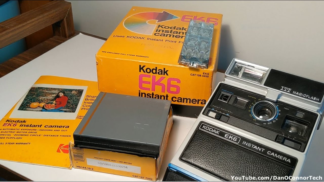 Opal and her Kodak EK6 Instant Film Camera from the 1970's