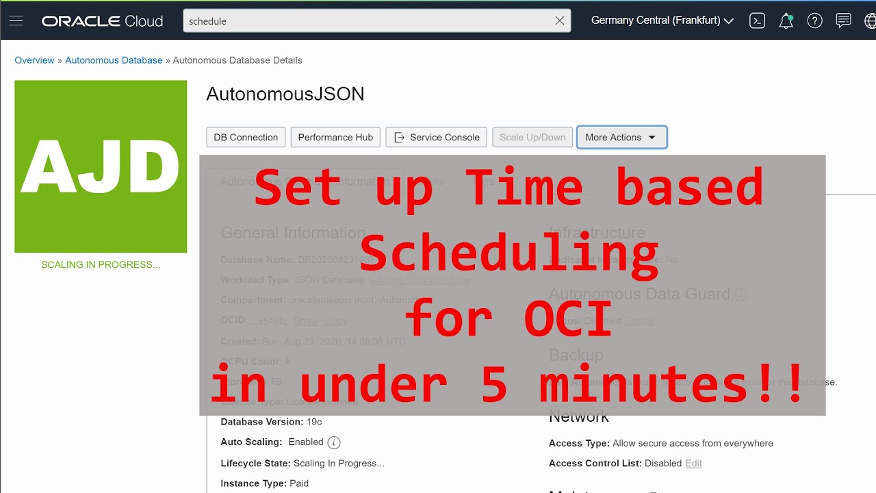 Setup time based Auto Scaling for OCI in under 5 minutes!