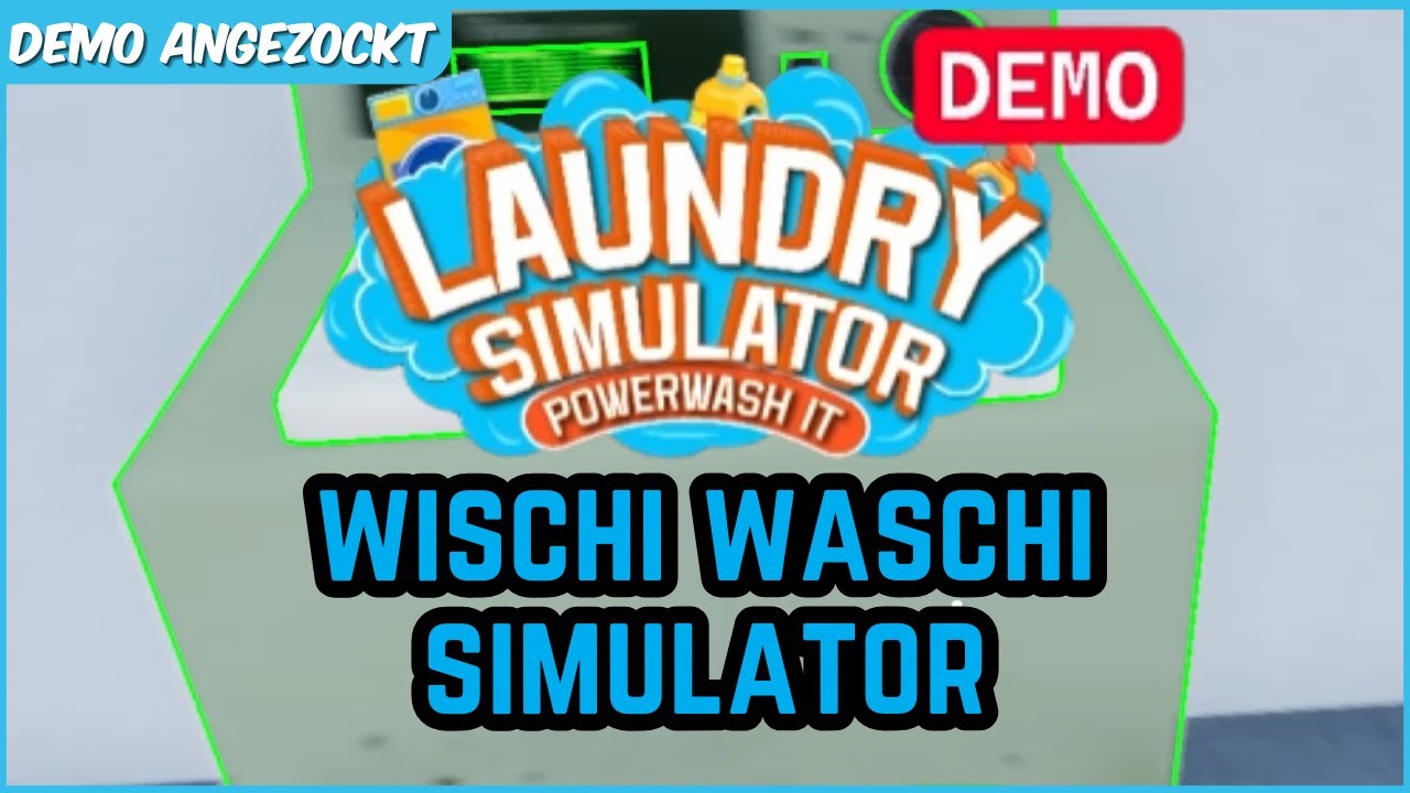 Sch&ouml;&ouml;&ouml;n wischi waschi machen 🦝 Unser Waschmaschinenladen l&auml;uft! [Laundry Sim Demo]