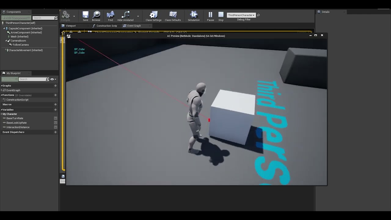 Unreal Engine | Line Trace Interaction System Tutorial