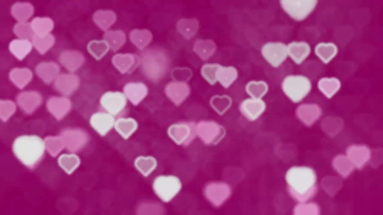 4K Shadows of Falling Hearts Explosion Pink White Copyright Free Stock Footage Free Download