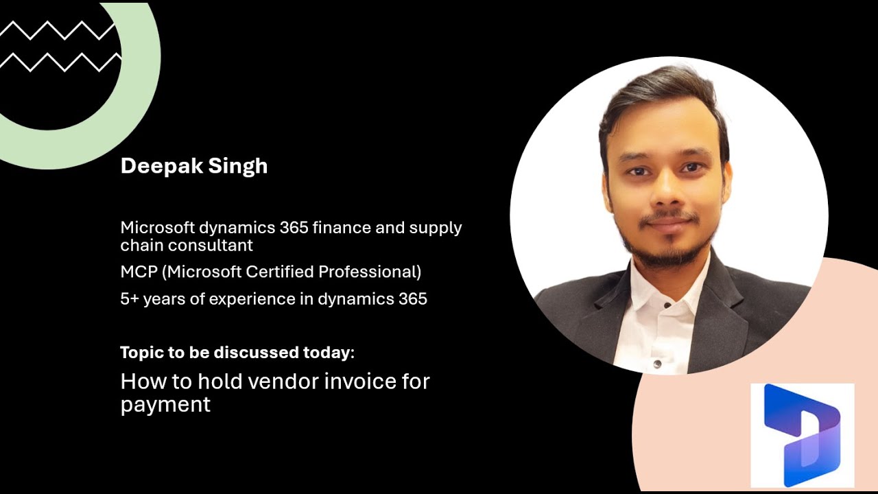Hold vendor invoice for payment in D365 F&SC