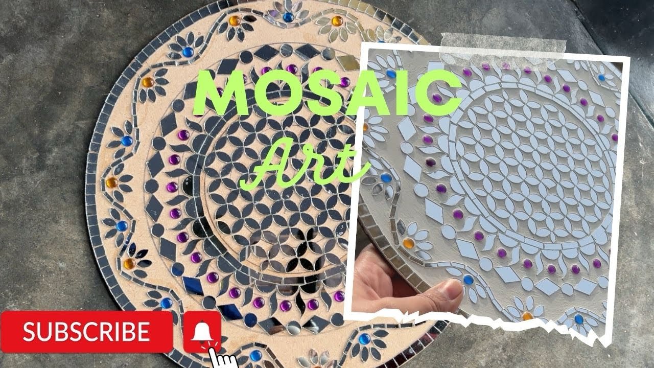 Mosaic art || easy way to make mosaic art || simple idea for mosaic art
