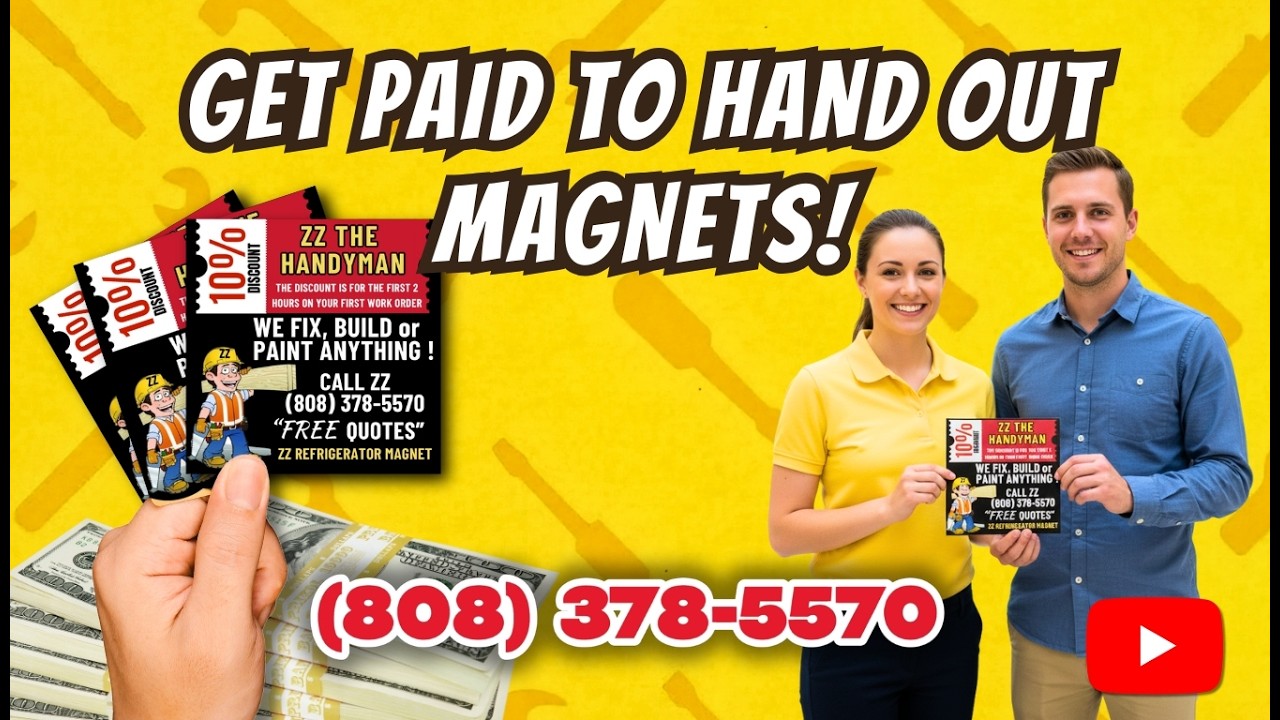 Get Paid to Hand out Magnets !