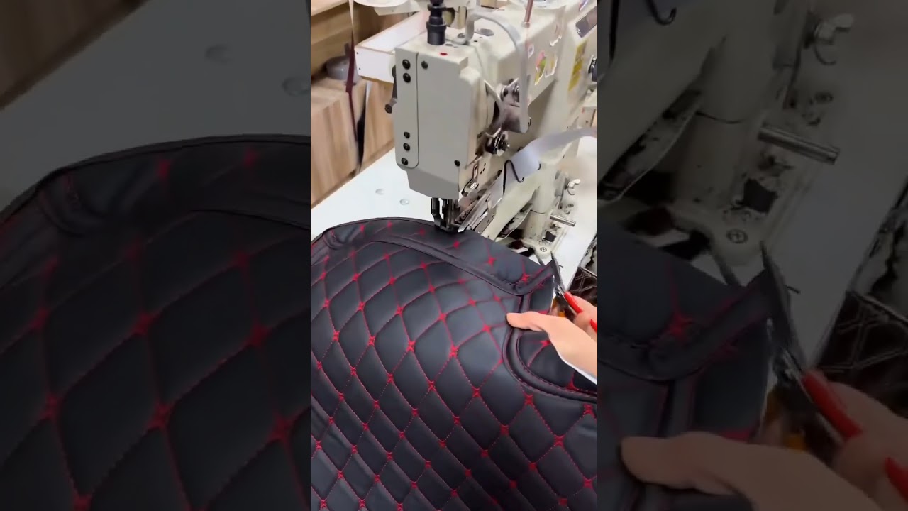 capa de banco de carro moto? costurando viés acabamento 