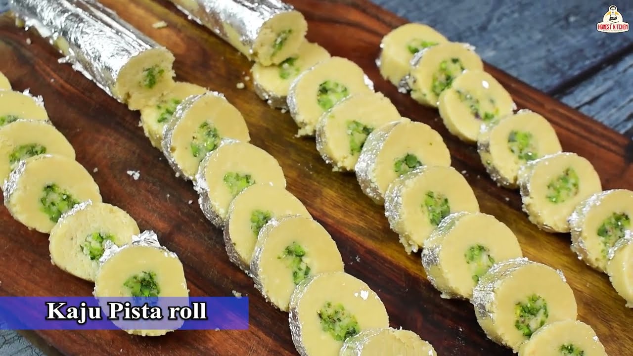 हलवाई वाली मंहगी मिठाई , घर पर बनाये आसानी से | kaju Pista Roll Recipe | Mithai