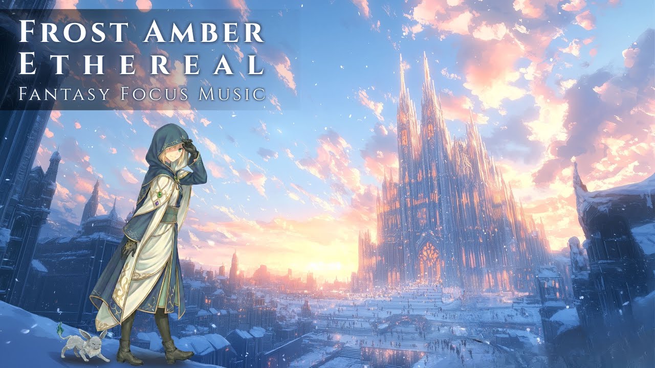 [Isekai Fantasy Music] Amber Hour Over the Ice Castle | Focus & Study Music | Celtic